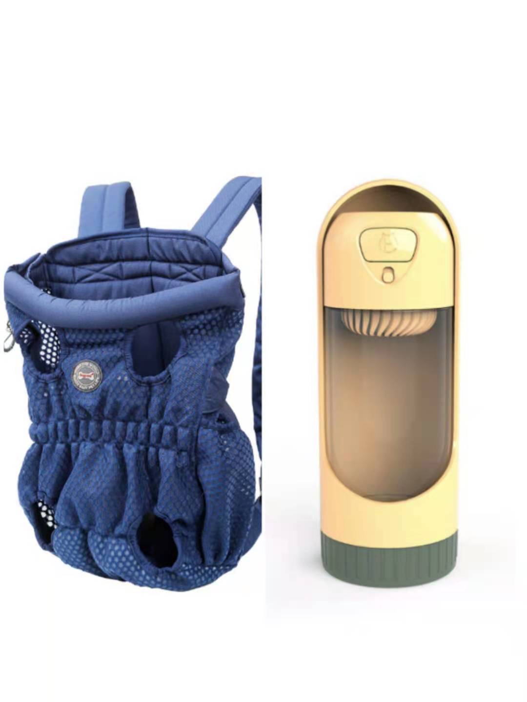 Sac à dos de transport pour animaux de compagnie, sac à bandoulière en maille respirante pour voyage en plein air